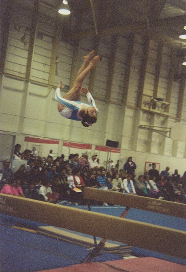 My beam dismount senior year of high school